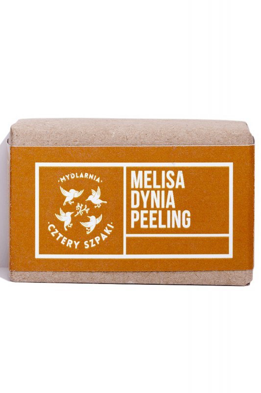 Mydlarnia Cztery Szpaki Mydło Melisa Dynia Peeling kosmetyki do kąpieli mydło