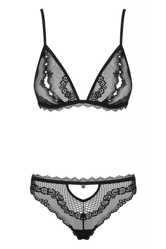 Obsessive Millagro 2-pcs set bielizna nocna komplet biustonosz + stringi