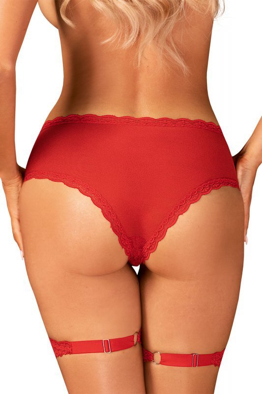 Obsessive Belovya garter panties bielizna majtki figi z pasem