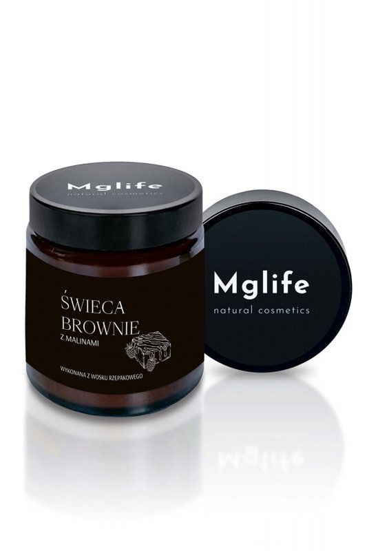 Mglife Świeca brownie z malinami - rzepakowa kosmetyki świeca zapachowa