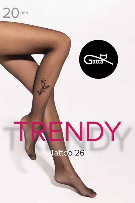 Gatta Tattoo 26 20 DEN bielizna wyrób pończoszniczy rajstopy