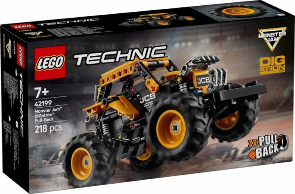 LEGO Klocki Technic 42199 Monster Jam DIGatron z napędem pull-back - WYSYŁKA 24H