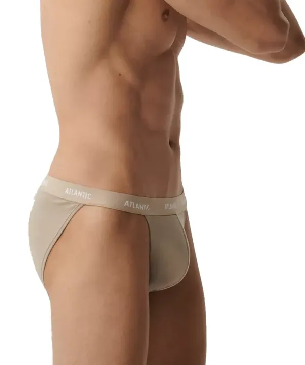 Atlantic Slipy tanga 1582 3-pak beżowe