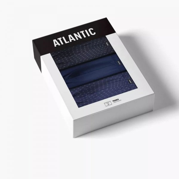 Atlantic Bokserki 206 3-pak gra/nie/nie
