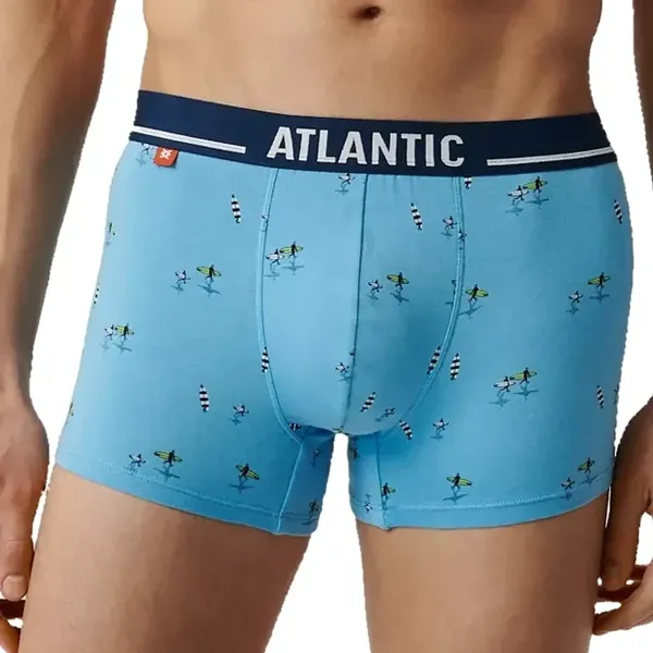 Atlantic Bokserki 213 3-pak niebieskie