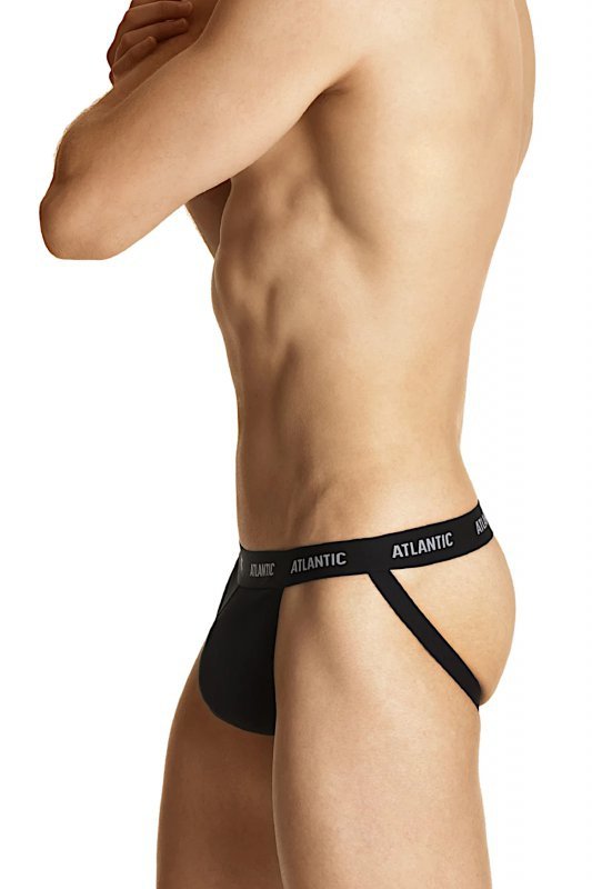 Atlantic Slipy otwarte jockstrap 1571 czarne