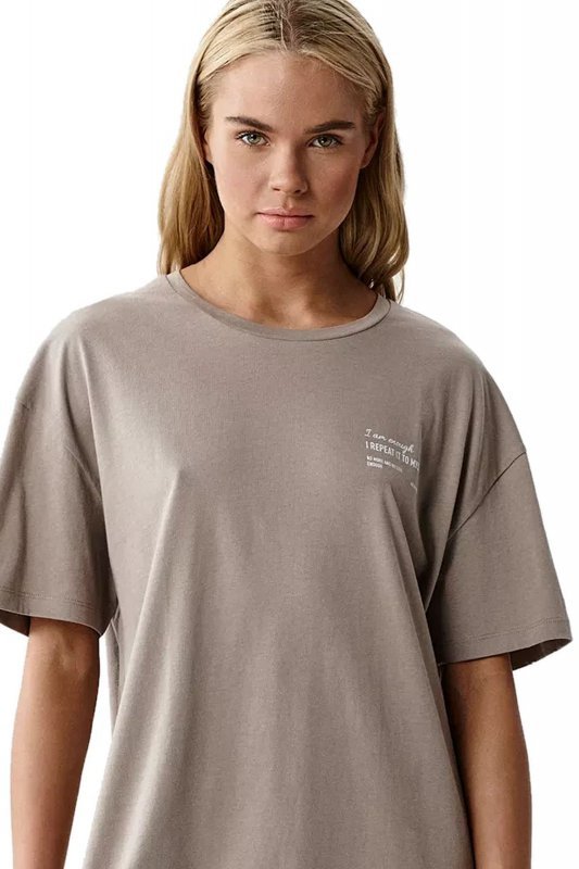 Atlantic Koszula nocna NLD 001 ciemnobeżowa