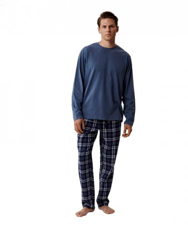 Atlantic Piżama męska NMP 393 niebieska