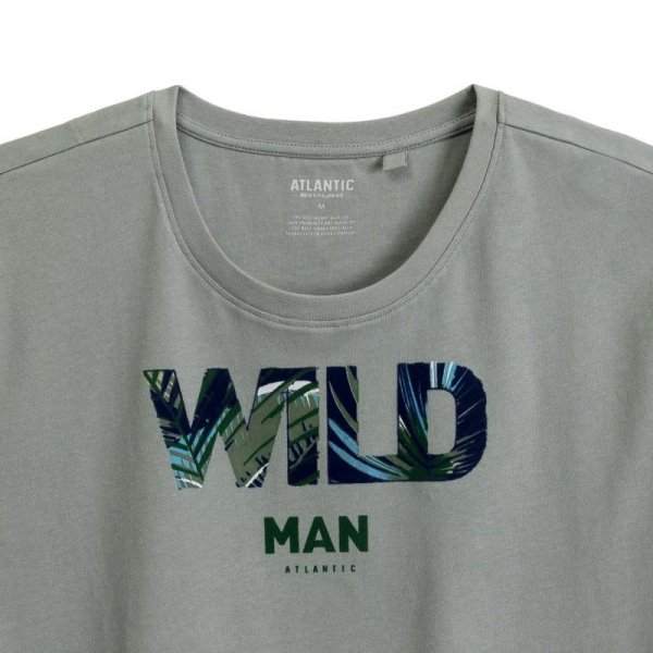 Atlantic Piżama męska NMP 396 zielona/khaki