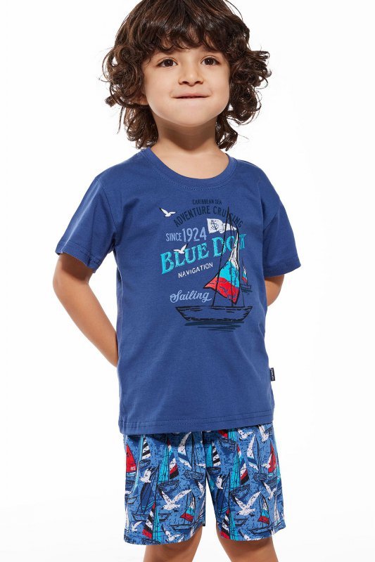Cornette Piżama young Blue dock 790/96 jeans