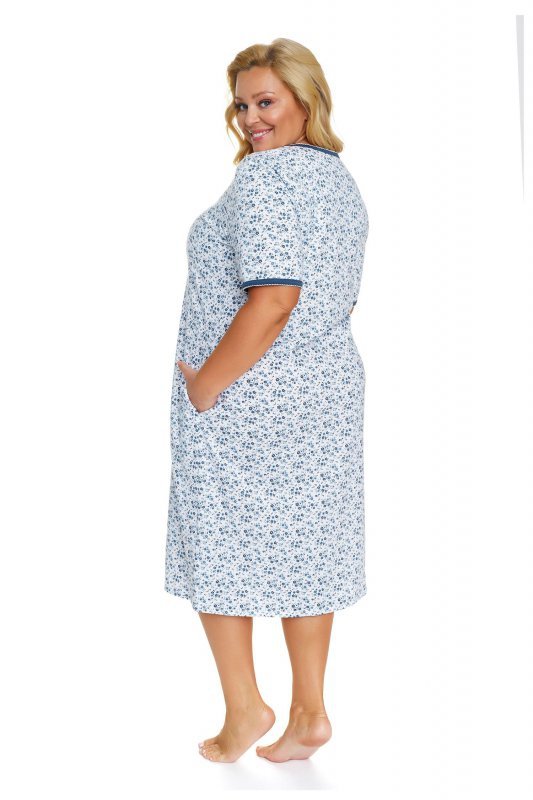 Doctornap Koszula nocna TB 5157 navy bloom plus