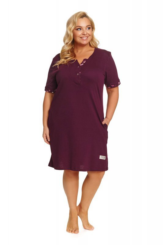 Doctornap Koszula nocna TB 7472 burgundy plus