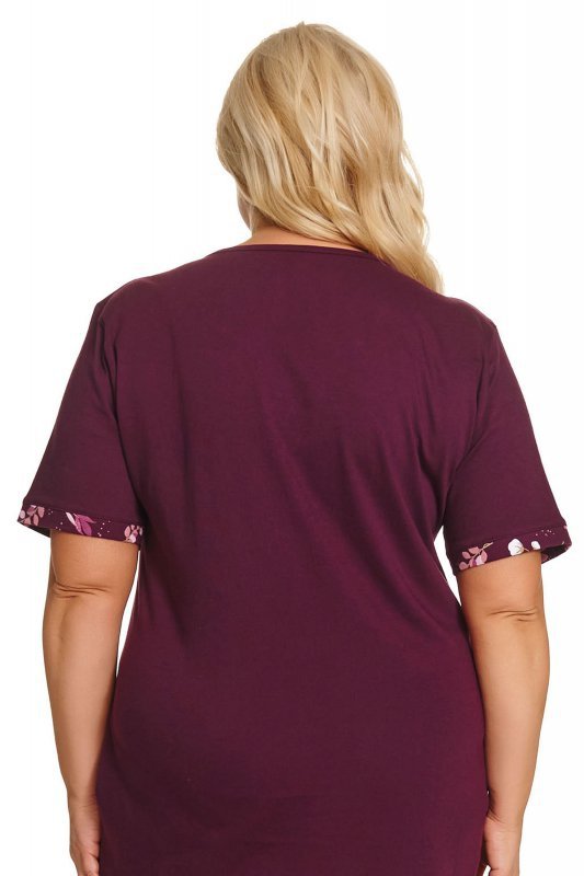 Doctornap Koszula nocna TB 7472 burgundy plus