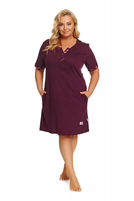 Doctornap Koszula nocna TB 7472 burgundy plus
