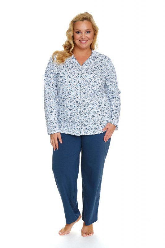 Doctornap Piżama damska PB 5282 navy bloom plus