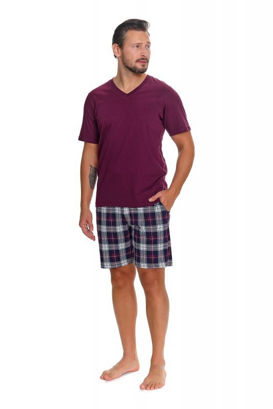 Doctornap Piżama męska PMB 7476 burgundy plus