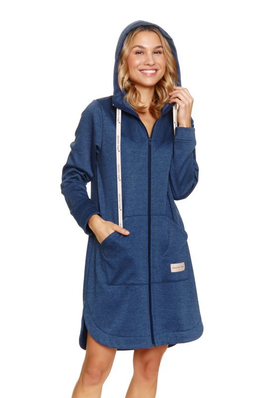 Doctornap Szlafrok damski SMZ 7228 indigo mel.