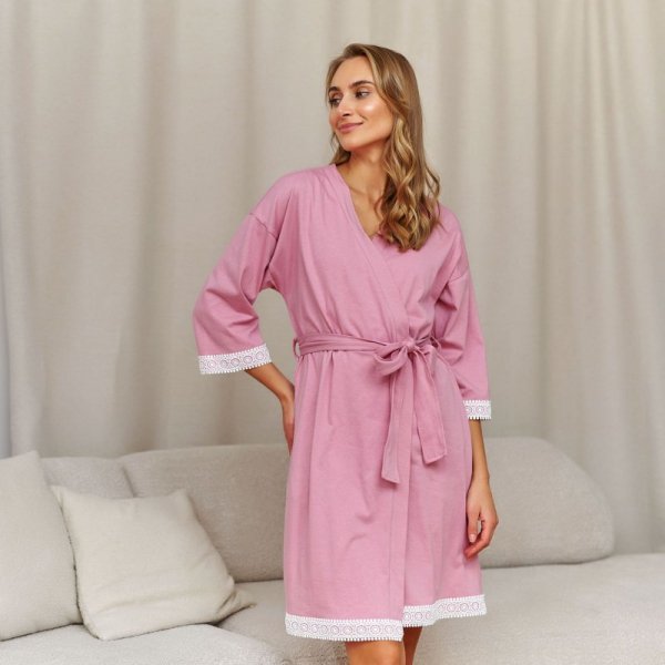 Doctornap Szlafrok damski SWW 7461 blush rose