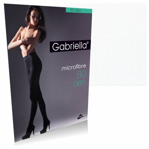 Gabriella Rajstopy Microfibra 60 den białe