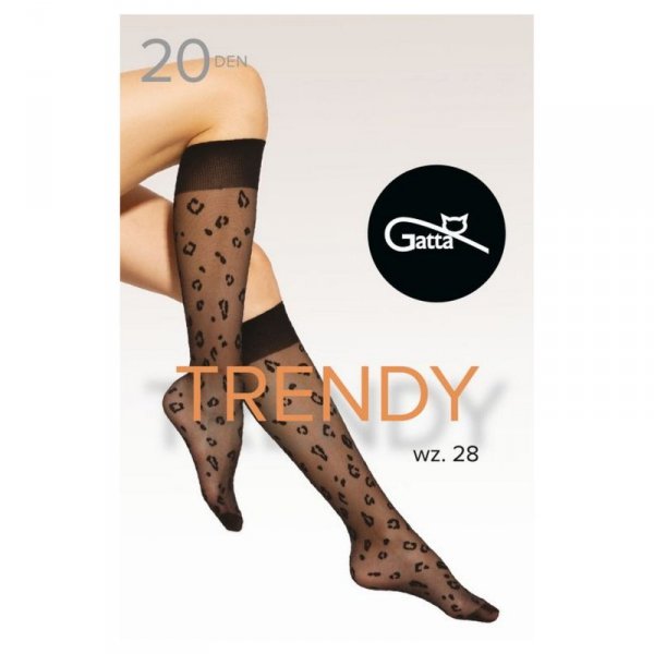 Gatta Podkolanówki Trendyline 28 daino/nero