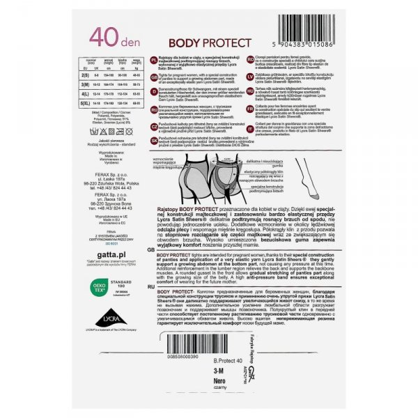Gatta Rajstopy Body protect 40den nero