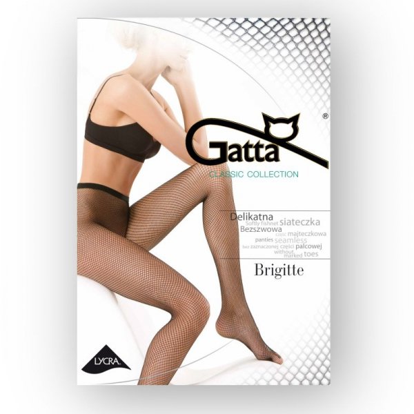 Gatta Rajstopy kabaretki Brigitte beżowe