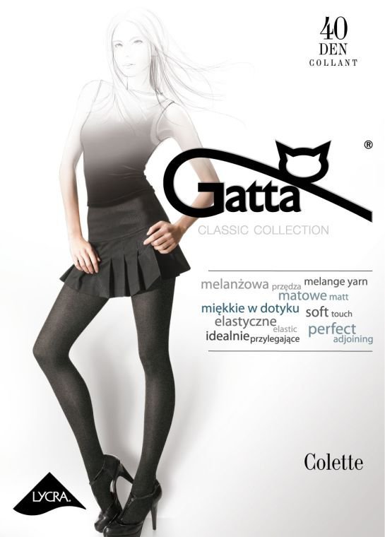 Gatta Gatta rajstopy Colette 01 melanż/grafit