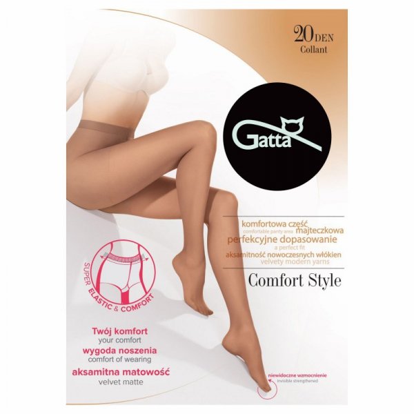Gatta Rajstopy Comfort style 20 den golden
