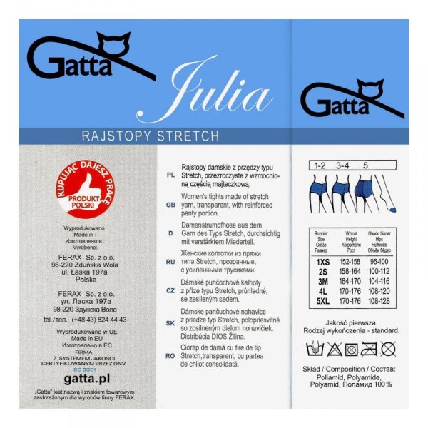 Gatta Rajstopy Julia brązowe