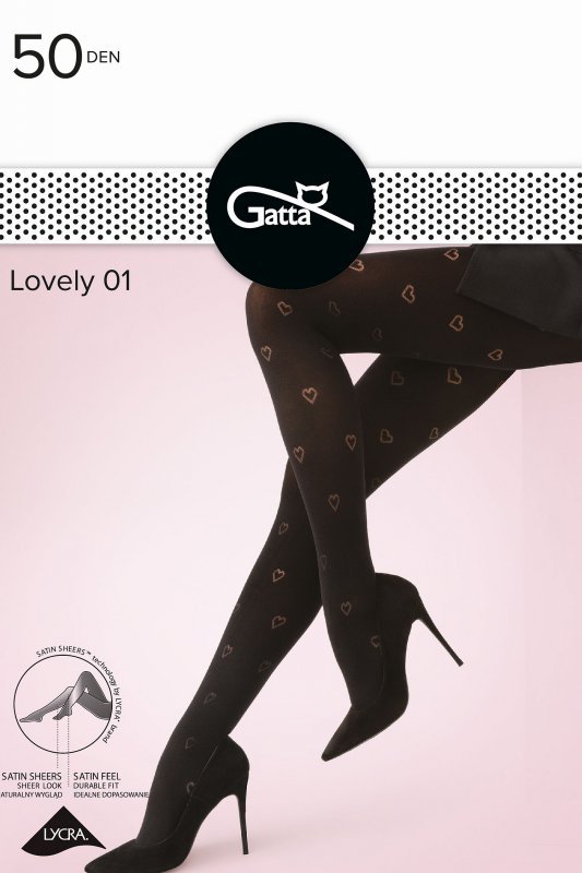 Gatta Rajstopy Lovely 01 50 den czarne