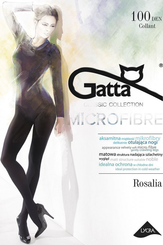 Gatta Rajstopy Rosalia microfibre 100 den nero