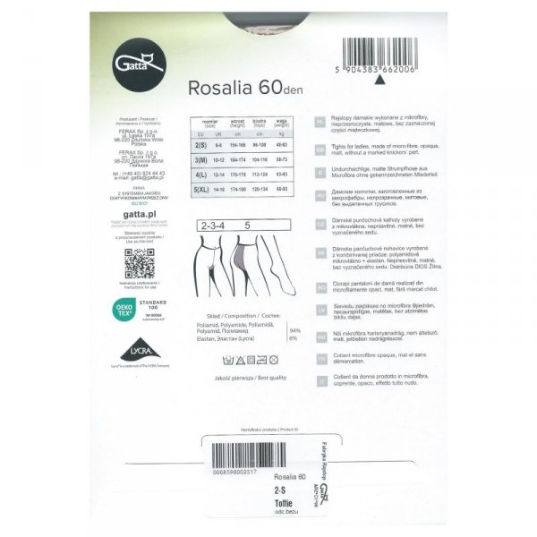 Gatta Rajstopy Rosalia 60 den fumo
