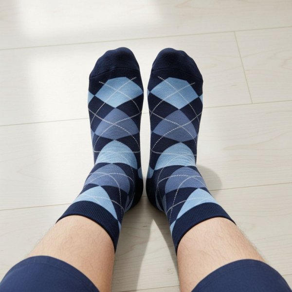 Gatta Skarpety Perfect Man C 153 romby granatowe