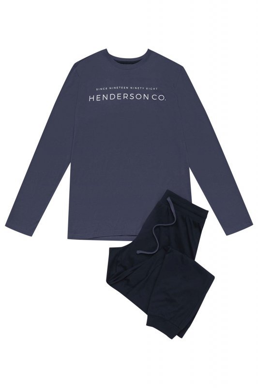 Esotiq-Henderson Piżama 41904 Jumper granatowa