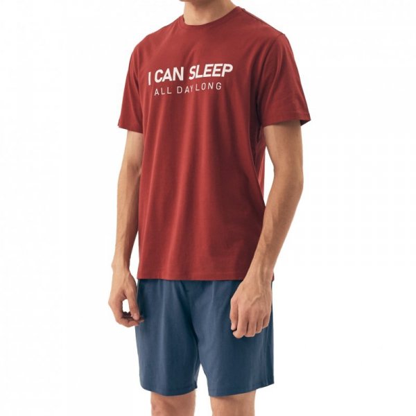 Esotiq-Henderson Piżama męska Sleeper 42614 czerwona