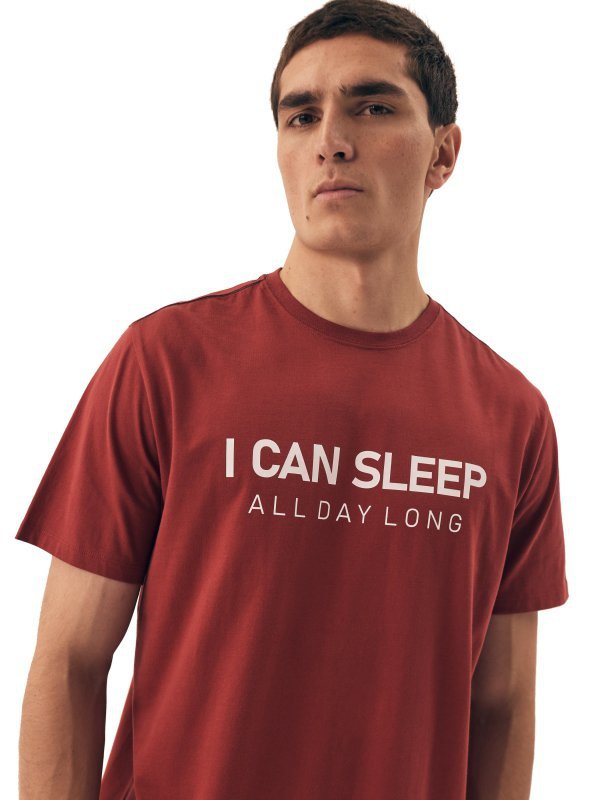 Esotiq-Henderson Piżama męska Sleeper 42614 czerwona