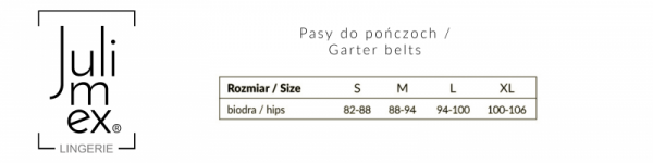 Julimex Pas do pończoch Lilly biały