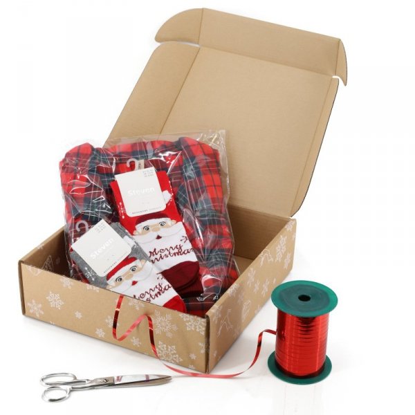 Inny Kartonowe pudełko prezentowe Święta Śnieżynki