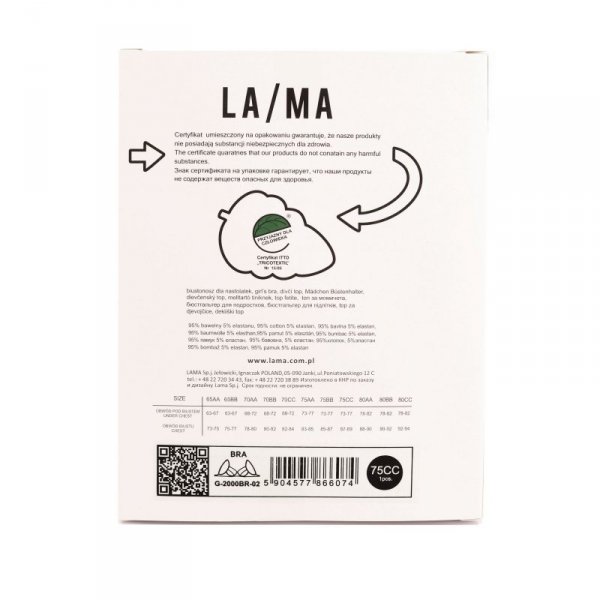 Lama Biustonosz dziewczęcy G-2000BR 01 biały