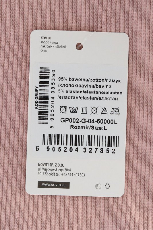 Noviti Komin GP 002 G 04 prążki pudrowy róż
