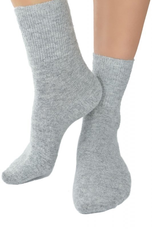 Noviti Skarpety SB 082 W 03 angora jasnoszare