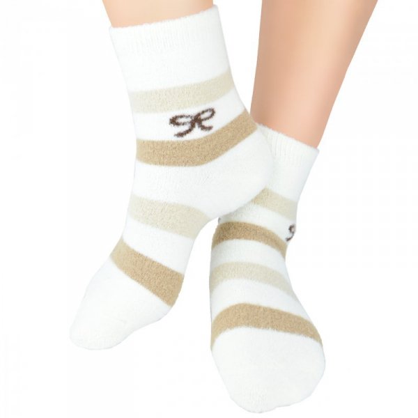 Noviti Skarpety SP 004 W 01 paski beżowe