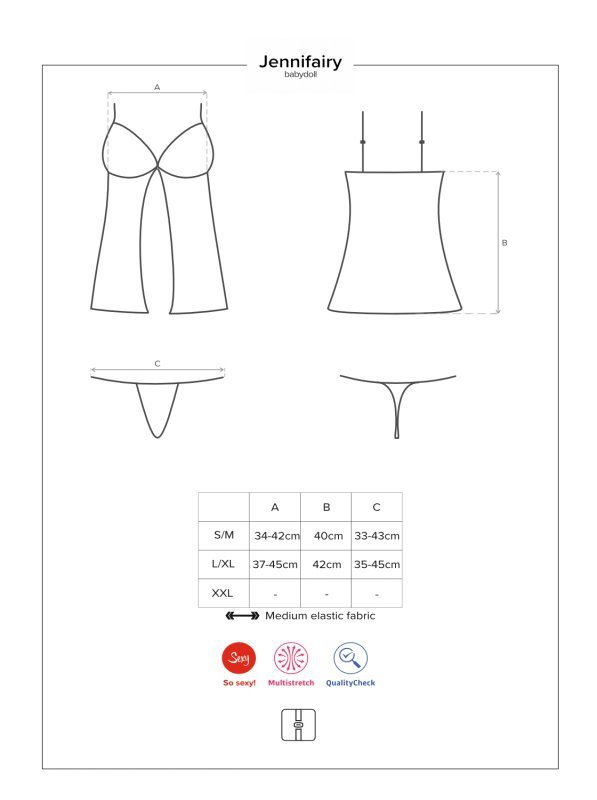 Obsessive Obsessive babydoll i stringi Jennifairy