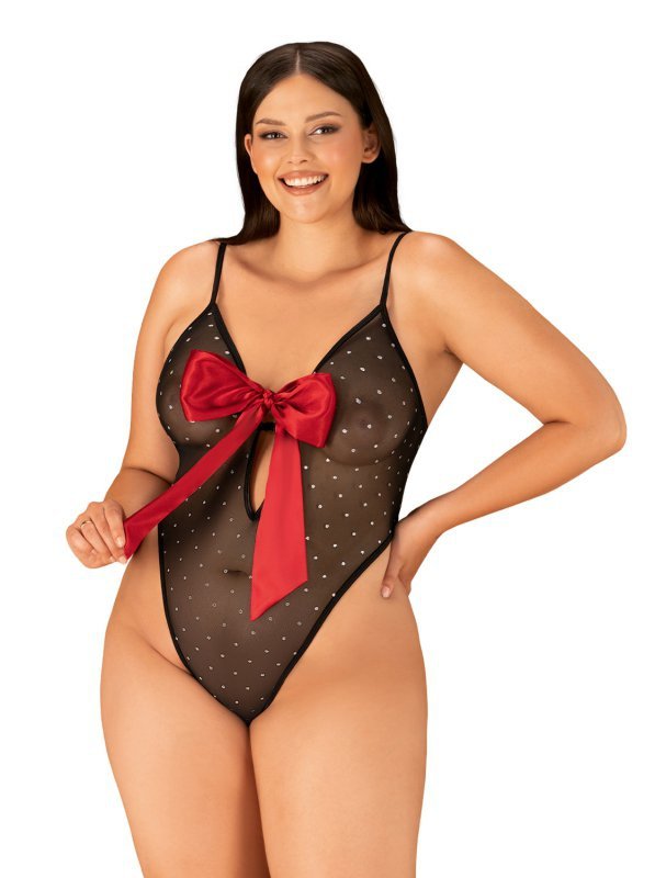 Obsessive Body Tienesy czarno-czerwone