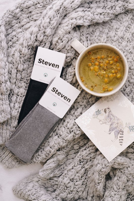 Steven Skarpety bezuciskowe 018 melanż jasnoszary