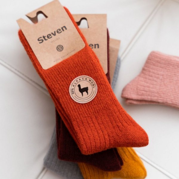 Steven Skarpety wełniane alpaka 044 rude