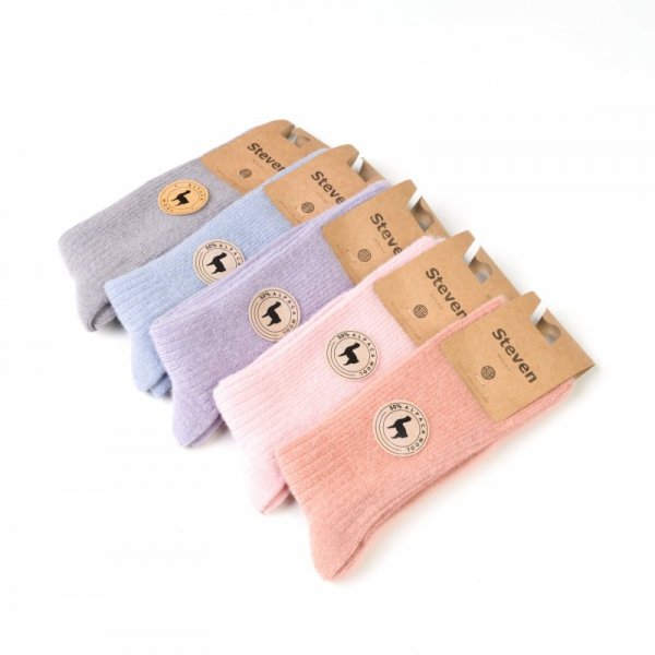 Steven Skarpety wełniane alpaka 044 niebieskie