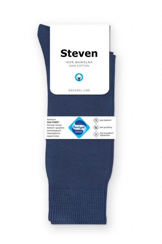 Steven Skarpety 100% bawełna 055 jeans
