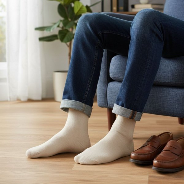 Steven Skarpety 100% bawełna 200 ecru