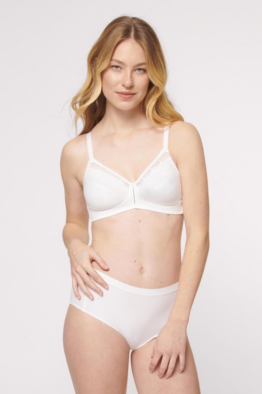 Triumph Biustonosz Cotton Beauty N biały